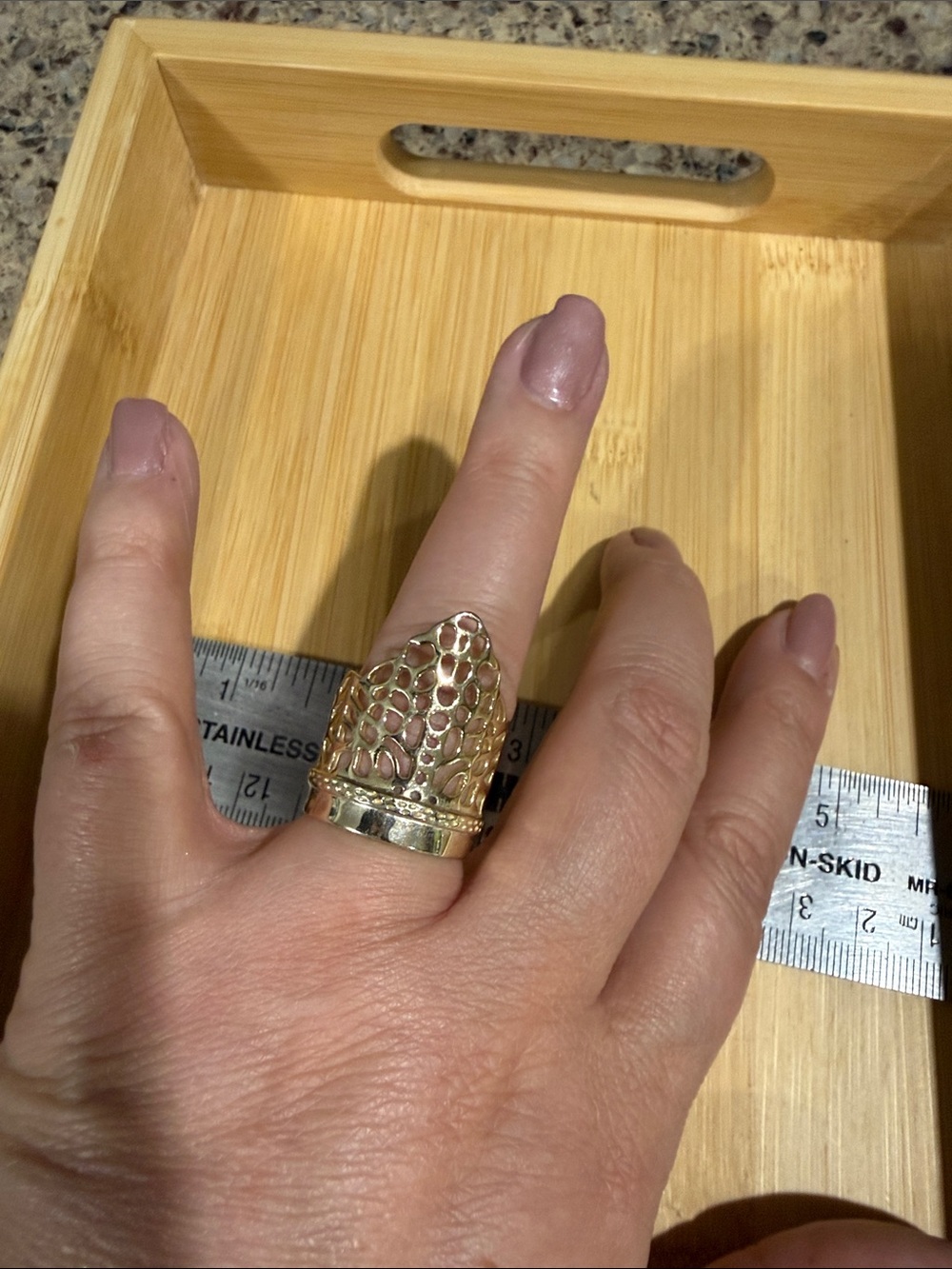 Kendra Scott Gold Openwork Dome Filigree Ring